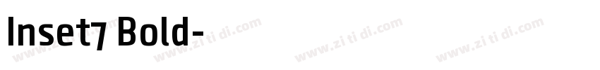 Inset7 Bold字体转换